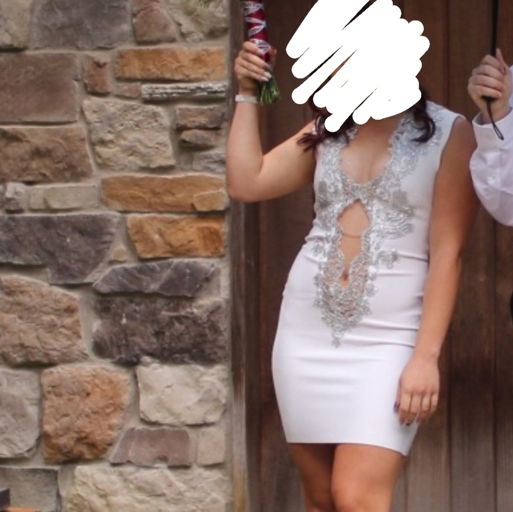 White homecoming dress
